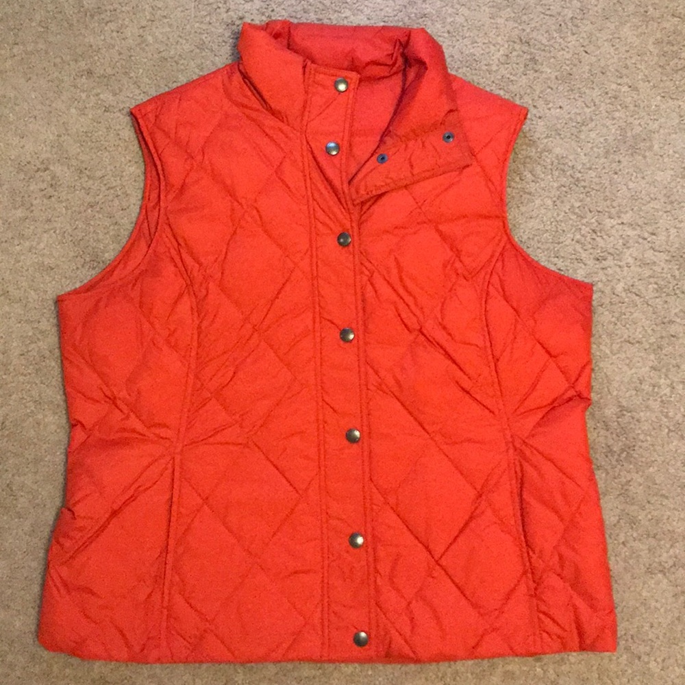 Land’s End Down Filled Quilted Button Down Vest